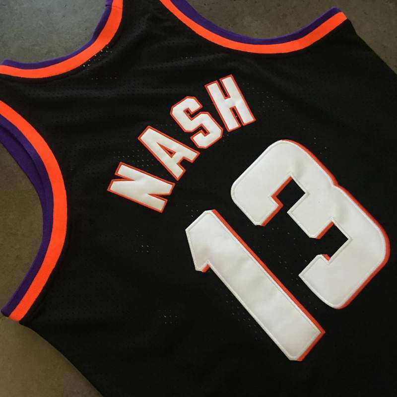 1996/97 Phoenix Suns NASH #13 Black Classics Basketball Jersey (Closely Stitched)