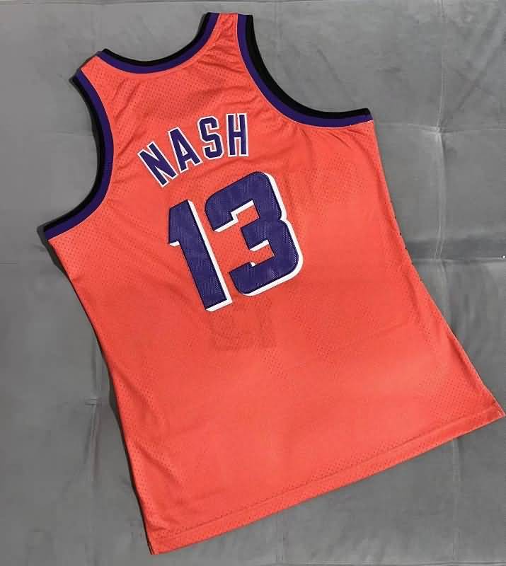 1996/97 Phoenix Suns NASH #13 Orange Classics Basketball Jersey (Closely Stitched)