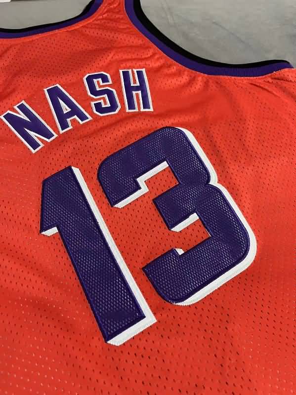 1996/97 Phoenix Suns NASH #13 Orange Classics Basketball Jersey (Closely Stitched)