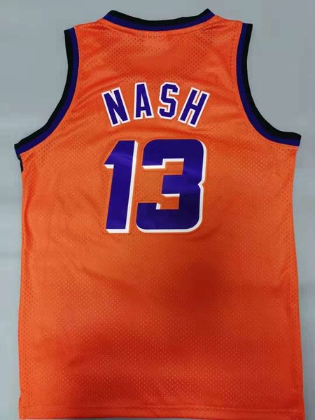 1996/97 Phoenix Suns NASH #13 Orange Classics Basketball Jersey (Stitched)