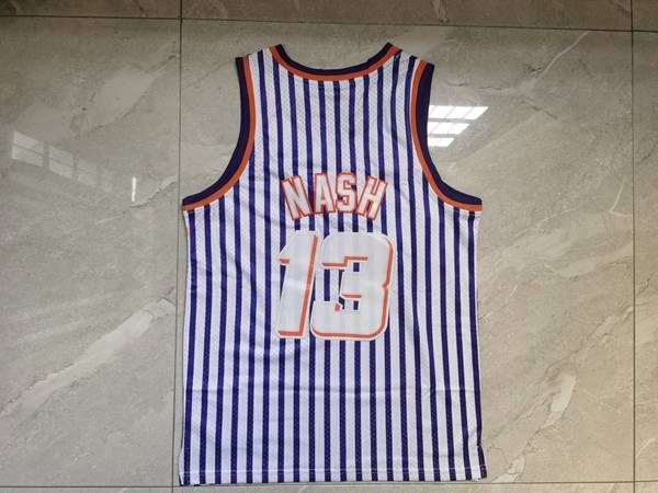 1996/97 Phoenix Suns NASH #13 White Blue Classics Basketball Jersey (Stitched)