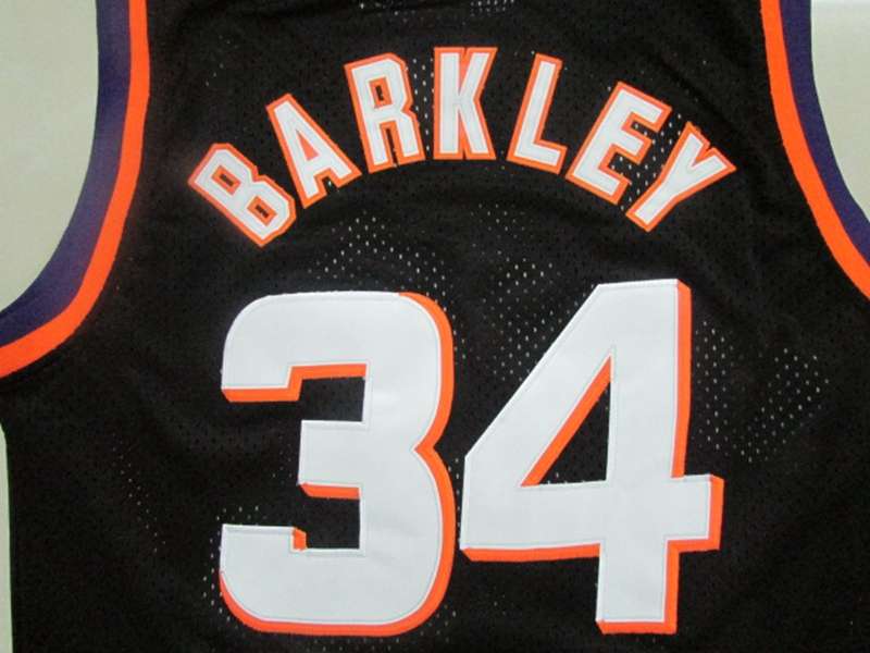 Phoenix Suns BARKLEY #34 Black Classics Basketball Jersey (Stitched)