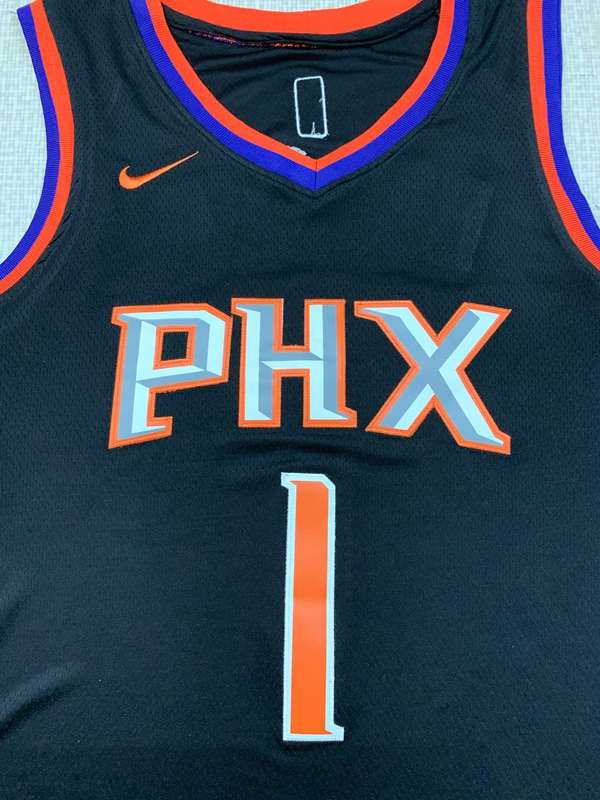 Phoenix Suns BOOKER #1 Black Basketball Jersey (Stitched)