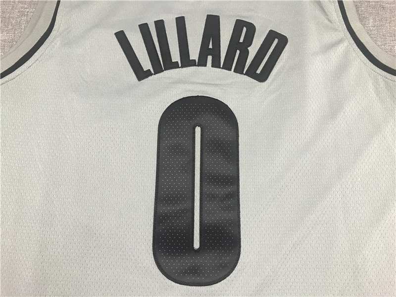 20/21 Portland Trail Blazers LILLARD #0 Grey Basketball Jersey (Stitched)