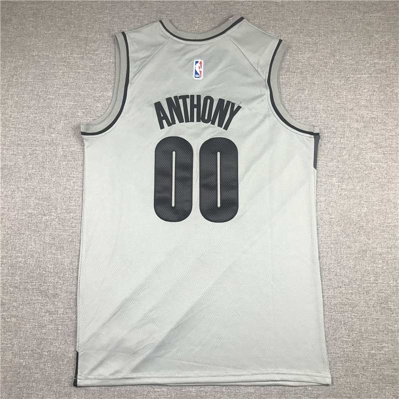 20/21 Portland Trail Blazers ANTHONY #00 Grey Basketball Jersey (Stitched)