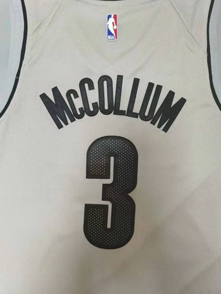 20/21 Portland Trail Blazers MCCOLLUM #3 Grey Basketball Jersey (Stitched)