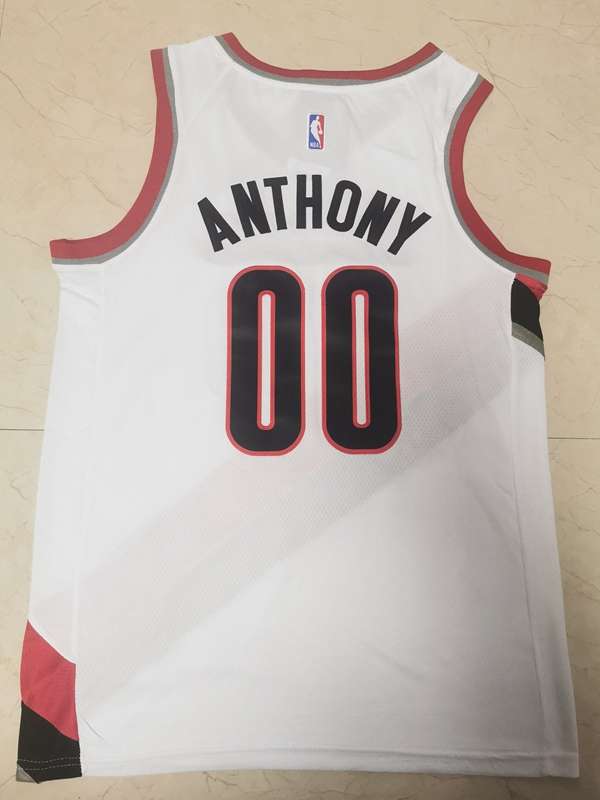 20/21 Portland Trail Blazers ANTHONY #00 White Basketball Jersey (Stitched)