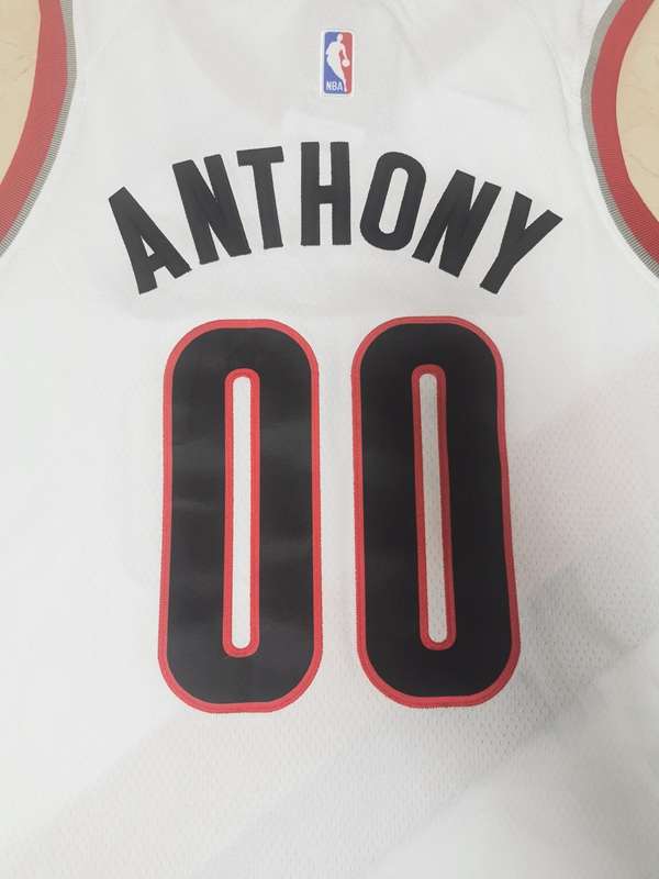 20/21 Portland Trail Blazers ANTHONY #00 White Basketball Jersey (Stitched)