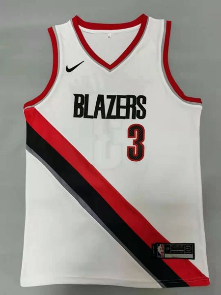 20/21 Portland Trail Blazers MCCOLLUM #3 White Basketball Jersey (Stitched)