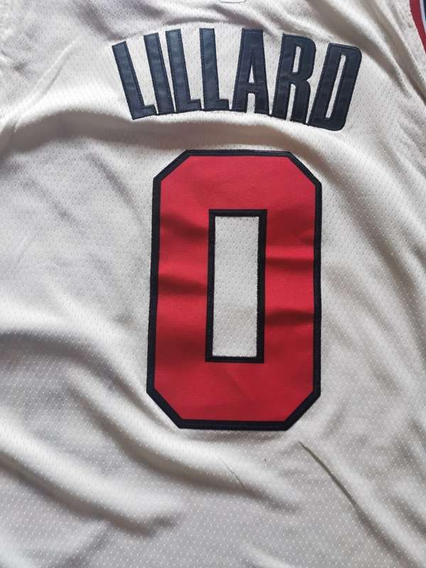 2020 Portland Trail Blazers LILLARD #0 White City Basketball Jersey (Stitched)