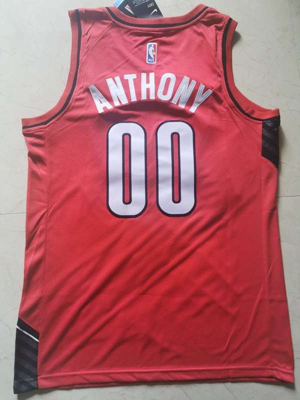 2020 Portland Trail Blazers ANTHONY #00 Red Basketball Jersey (Stitched)