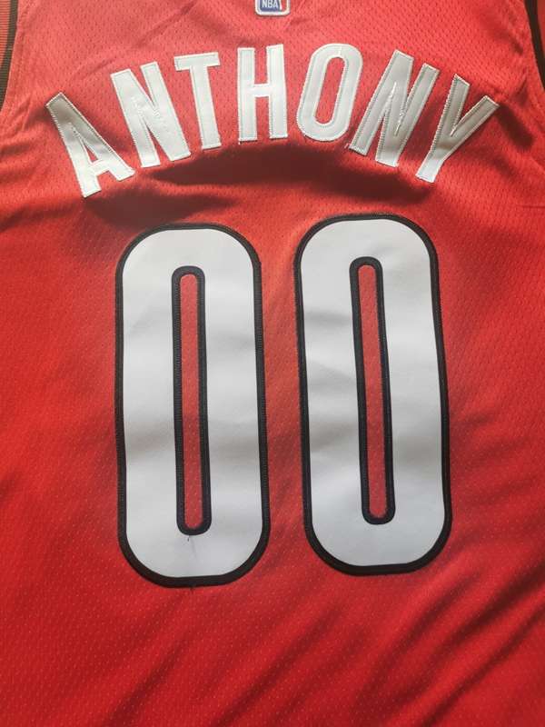 2020 Portland Trail Blazers ANTHONY #00 Red Basketball Jersey (Stitched)