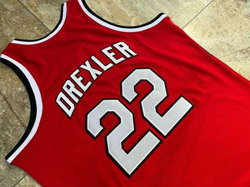 1983/84 Portland Trail Blazers DREXLER #22 Red Classics Basketball Jersey (Closely Stitched)