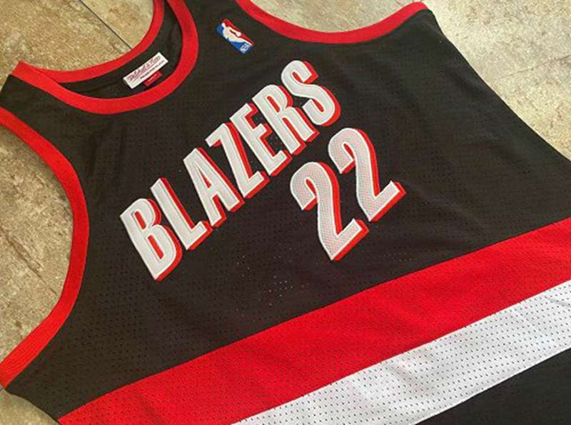 1991/92 Portland Trail Blazers DREXLER #22 Black Classics Basketball Jersey (Closely Stitched)