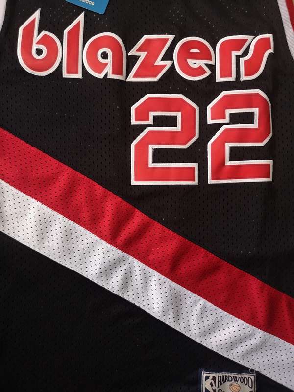 Portland Trail Blazers DREXLER #22 Black Classics Basketball Jersey (Stitched)