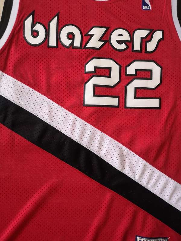 Portland Trail Blazers DREXLER #22 Red Classics Basketball Jersey (Stitched)