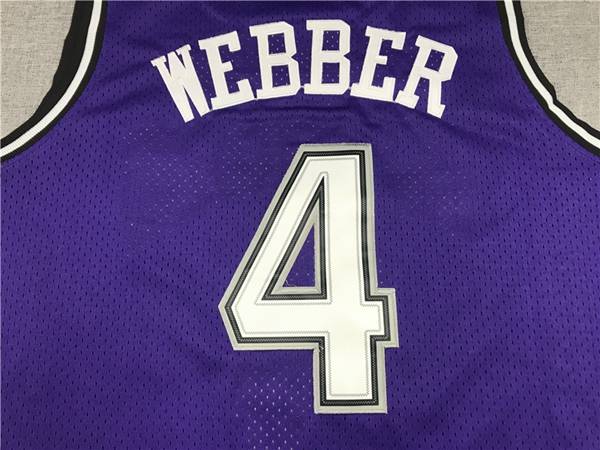 1998/99 Sacramento Kings WEBBER #4 Purple Classics Basketball Jersey (Stitched)