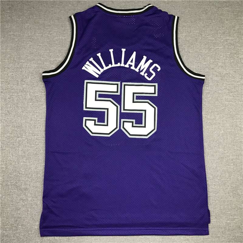 1998/99 Sacramento Kings WILLIAMS #55 Purple Classics Basketball Jersey (Stitched)