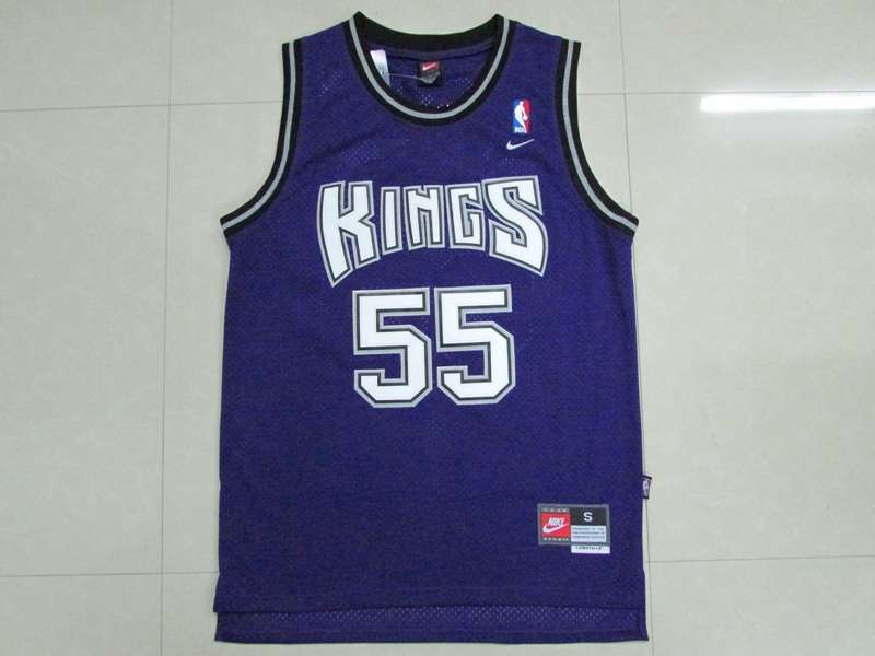 Sacramento Kings WILLIAMS #55 Purple Classics Basketball Jersey (Stitched)