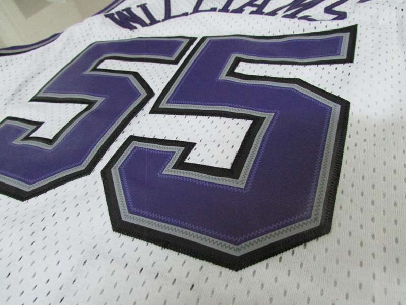 Sacramento Kings WILLIAMS #55 White Classics Basketball Jersey (Stitched)