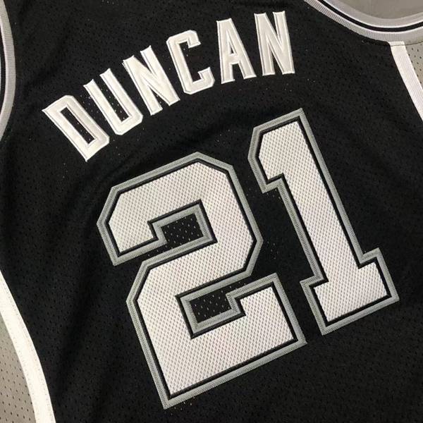 2001/02 San Antonio Spurs DUNCAN #21 Black Classics Basketball Jersey (Closely Stitched)