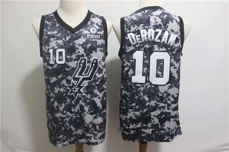 2020 San Antonio Spurs DEROZAN #10 Black City Basketball Jersey (Stitched)