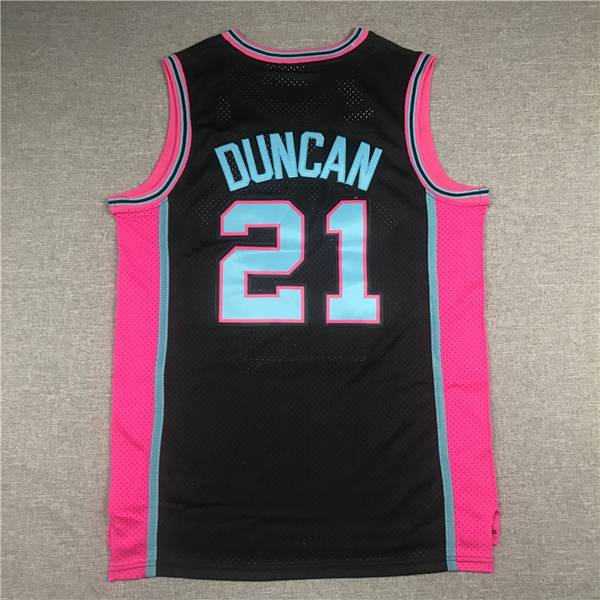 1998/99 San Antonio Spurs DUNCAN #21 Black Classics Basketball Jersey (Stitched)