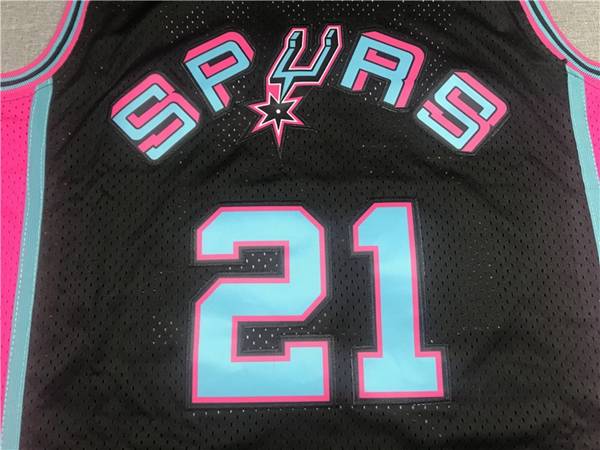 1998/99 San Antonio Spurs DUNCAN #21 Black Classics Basketball Jersey (Stitched)