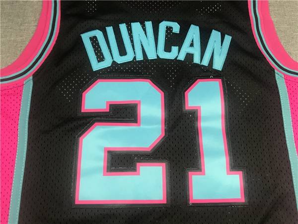 1998/99 San Antonio Spurs DUNCAN #21 Black Classics Basketball Jersey (Stitched)