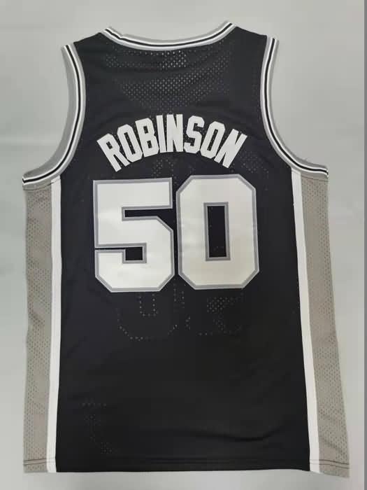 1998/99 San Antonio Spurs ROBINSON #50 Black Classics Basketball Jersey (Stitched)