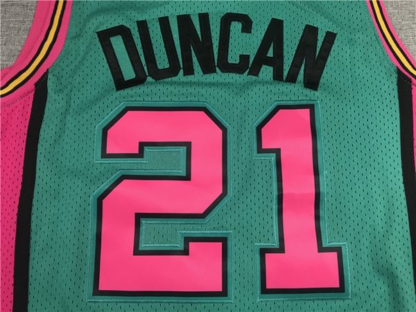 1998/99 San Antonio Spurs DUNCAN #21 Green Classics Basketball Jersey (Stitched)