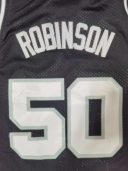 San Antonio Spurs ROBINSON #50 Black Classics Basketball Jersey (Stitched)