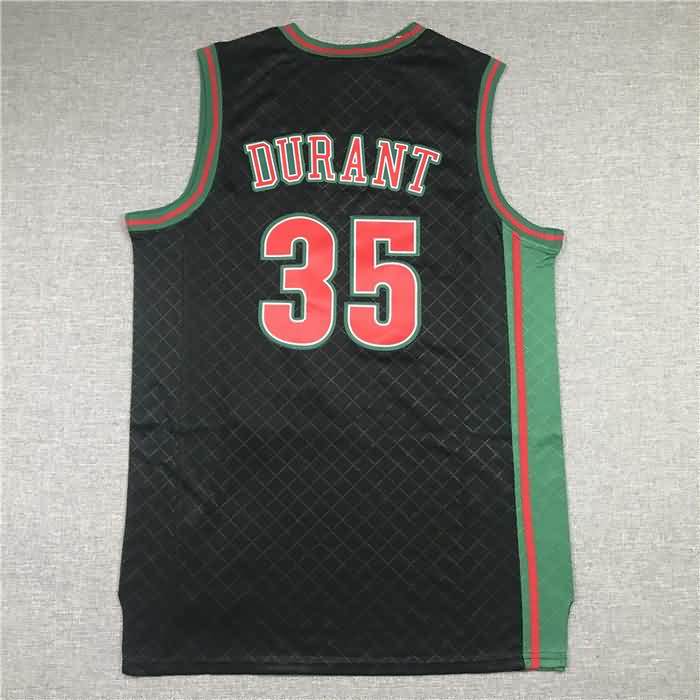 2007/08 Seattle Sounders DURANT #35 Black Classics Basketball Jersey 02 (Stitched)