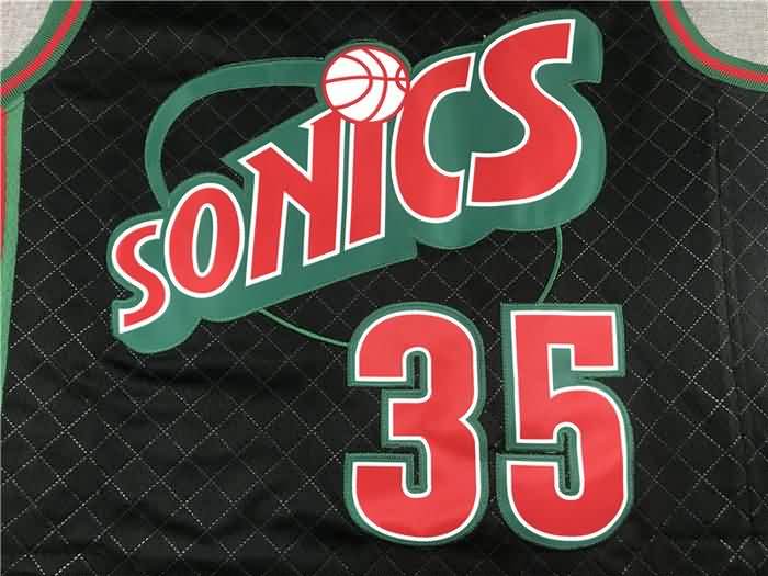 2007/08 Seattle Sounders DURANT #35 Black Classics Basketball Jersey 02 (Stitched)