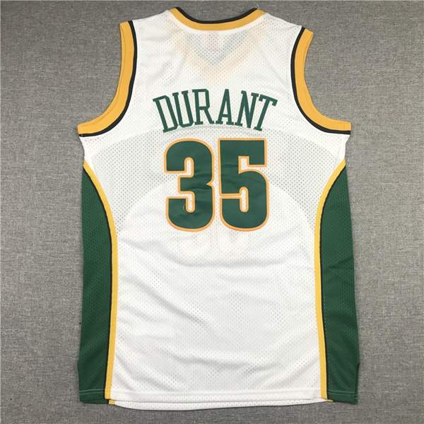 2007/08 Seattle Sounders DURANT #35 White Classics Basketball Jersey (Stitched)