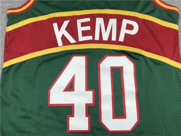 1994/95 Seattle Sounders KEMP #40 Green Classics Basketball Jersey (Stitched)