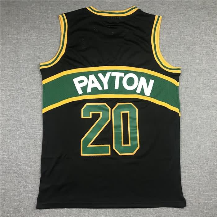 1995/96 Seattle Sounders PAYTON #20 Black Classics Basketball Jersey 02 (Stitched)