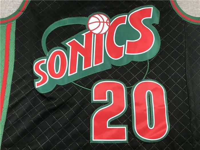 1995/96 Seattle Sounders PAYTON #20 Black Classics Basketball Jersey 03 (Stitched)