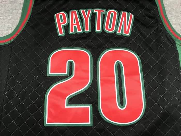 1995/96 Seattle Sounders PAYTON #20 Black Classics Basketball Jersey 03 (Stitched)