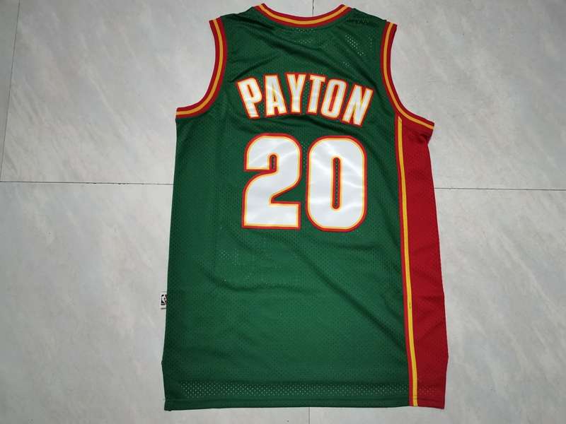 1995/96 Seattle Sounders PAYTON #20 Green Classics Basketball Jersey (Stitched)