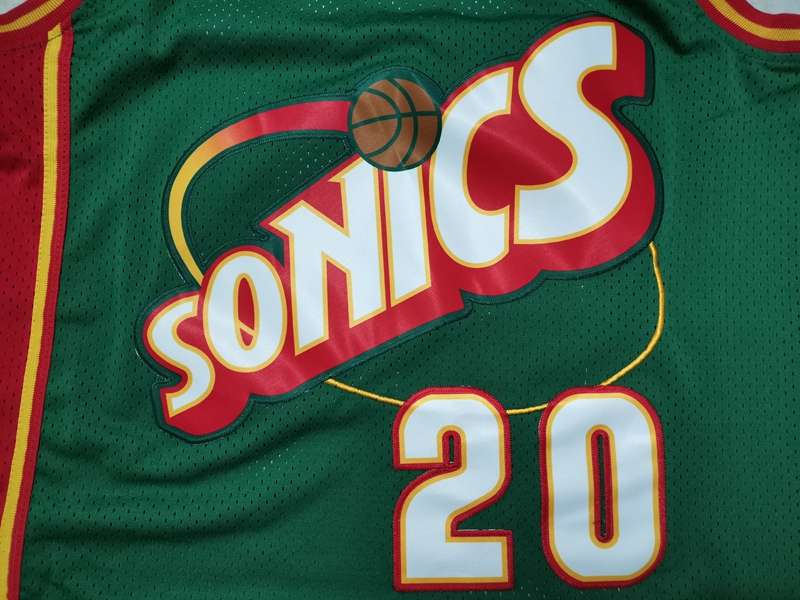 1995/96 Seattle Sounders PAYTON #20 Green Classics Basketball Jersey (Stitched)