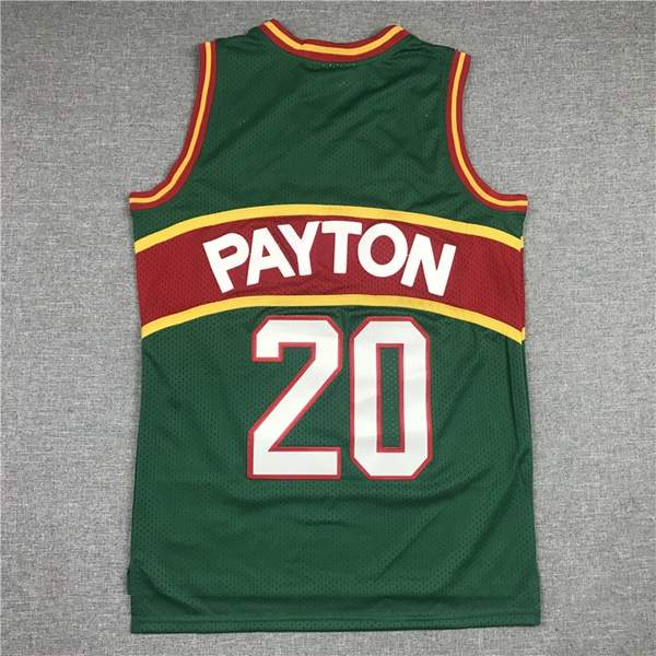 1995/96 Seattle Sounders PAYTON #20 Green Classics Basketball Jersey 02 (Stitched)