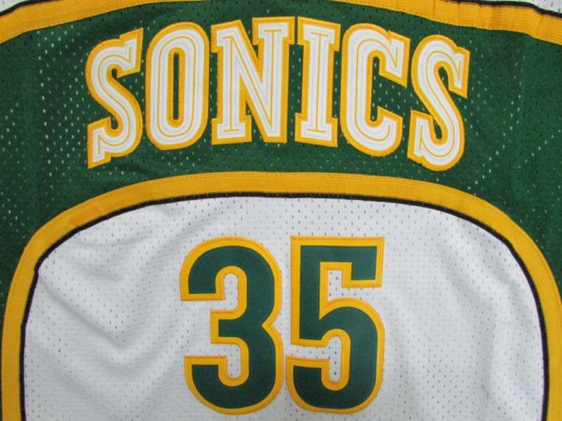 Seattle Sounders DURANT #35 White Classics Basketball Jersey (Stitched)