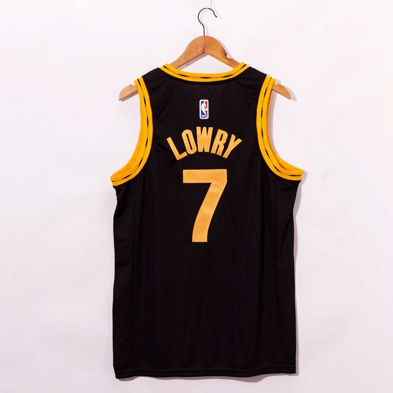 20/21 Toronto Raptors LOWRY #7 Black City Basketball Jersey (Stitched)