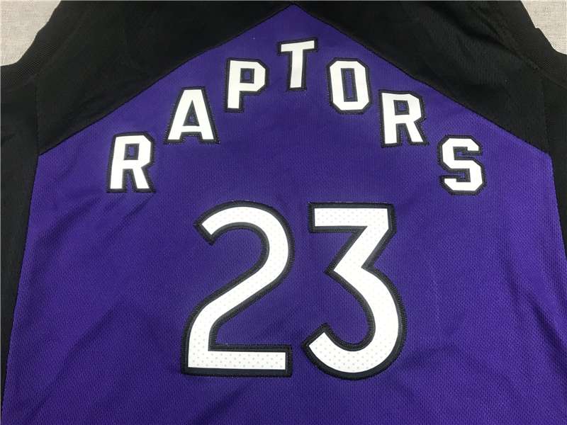 20/21 Toronto Raptors VANVLEET #23 Purple Black Basketball Jersey (Stitched)