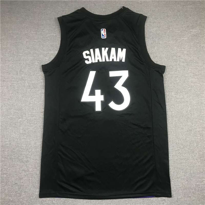 20/21 Toronto Raptors SIAKAM #43 Purple Black Basketball Jersey (Stitched)