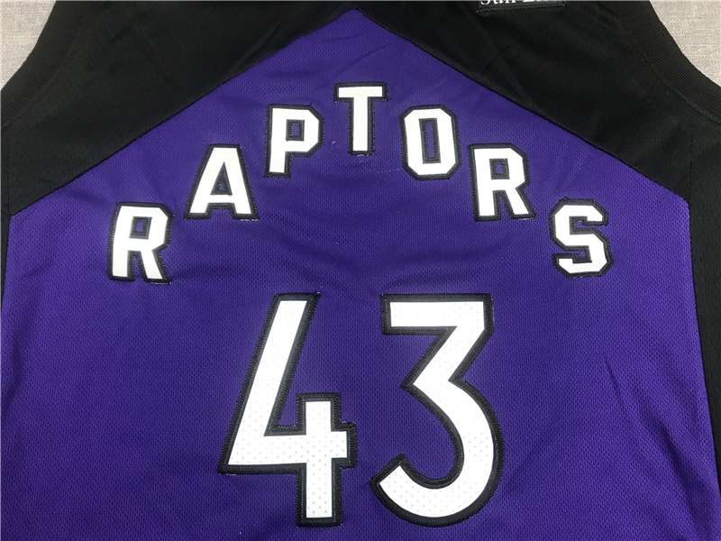 20/21 Toronto Raptors SIAKAM #43 Purple Black Basketball Jersey (Stitched)