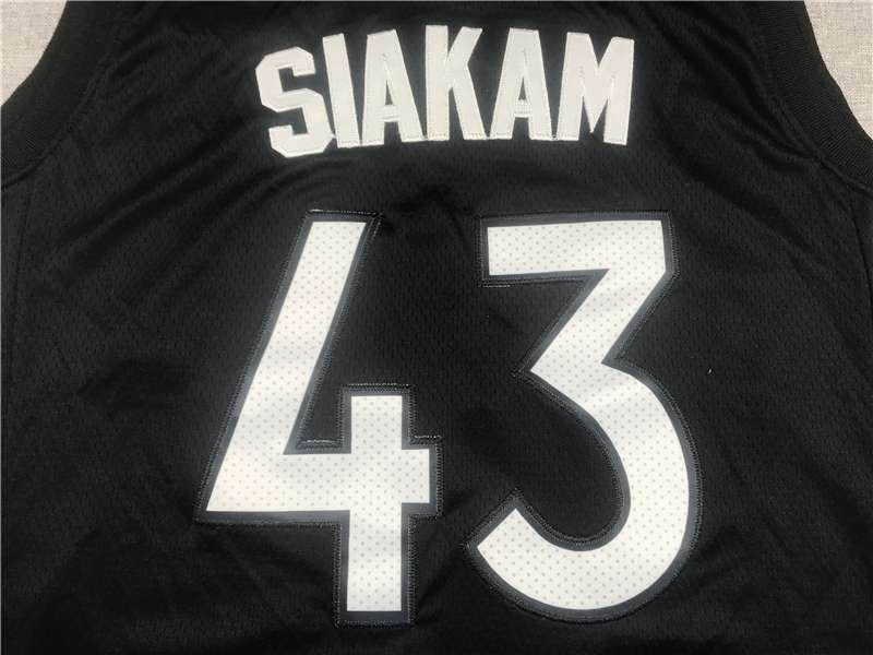 20/21 Toronto Raptors SIAKAM #43 Purple Black Basketball Jersey (Stitched)