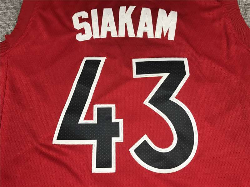 20/21 Toronto Raptors SIAKAM #43 Red Basketball Jersey (Stitched)