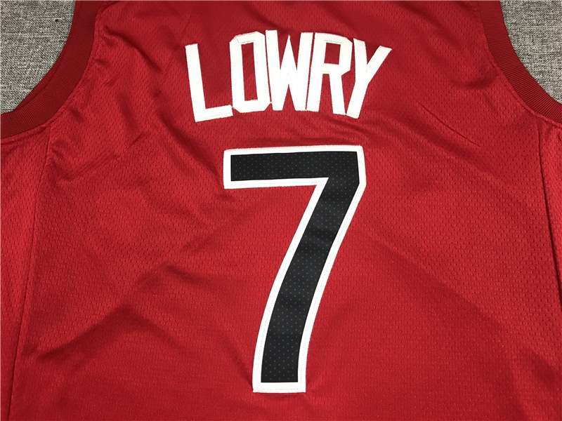 20/21 Toronto Raptors LOWRY #7 Red Basketball Jersey (Stitched)